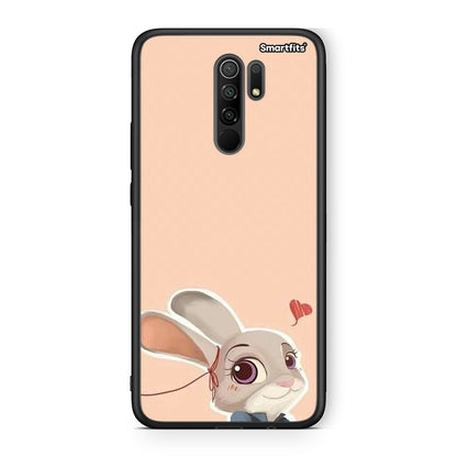 Xiaomi Redmi 9/9 Prime Nick Wilde And Judy Hopps Love 2 θήκη από τη Smartfits με σχέδιο στο πίσω μέρος και μαύρο περίβλημα | Smartphone case with colorful back and black bezels by Smartfits