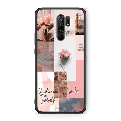Xiaomi Redmi 9/9 Prime Aesthetic Collage θήκη από τη Smartfits με σχέδιο στο πίσω μέρος και μαύρο περίβλημα | Smartphone case with colorful back and black bezels by Smartfits