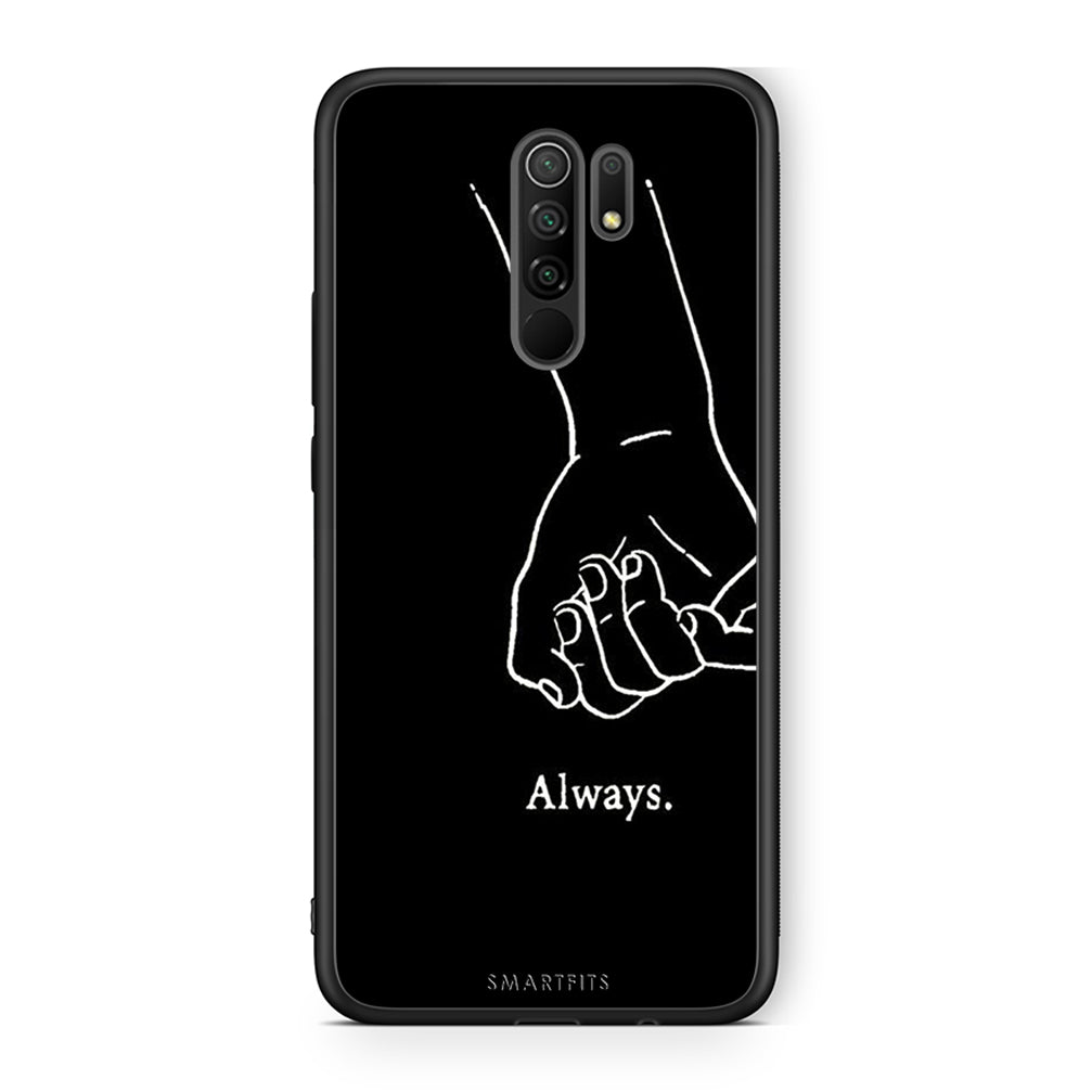 Xiaomi Redmi 9 / 9 Prime Always & Forever 1 Θήκη Αγίου Βαλεντίνου από τη Smartfits με σχέδιο στο πίσω μέρος και μαύρο περίβλημα | Smartphone case with colorful back and black bezels by Smartfits
