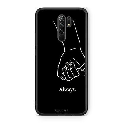 Xiaomi Redmi 9 / 9 Prime Always & Forever 1 Θήκη Αγίου Βαλεντίνου από τη Smartfits με σχέδιο στο πίσω μέρος και μαύρο περίβλημα | Smartphone case with colorful back and black bezels by Smartfits