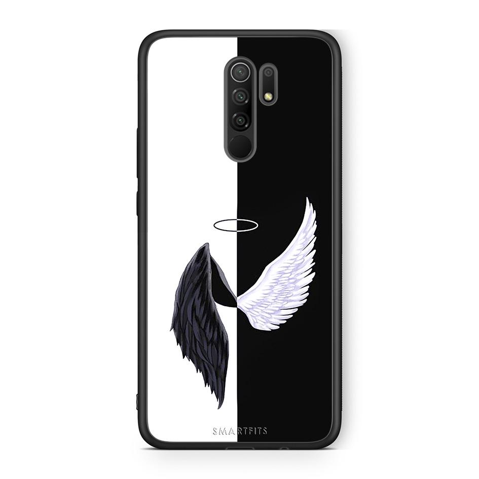 Xiaomi Redmi 9/9 Prime Angels Demons θήκη από τη Smartfits με σχέδιο στο πίσω μέρος και μαύρο περίβλημα | Smartphone case with colorful back and black bezels by Smartfits