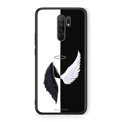 Xiaomi Redmi 9/9 Prime Angels Demons θήκη από τη Smartfits με σχέδιο στο πίσω μέρος και μαύρο περίβλημα | Smartphone case with colorful back and black bezels by Smartfits