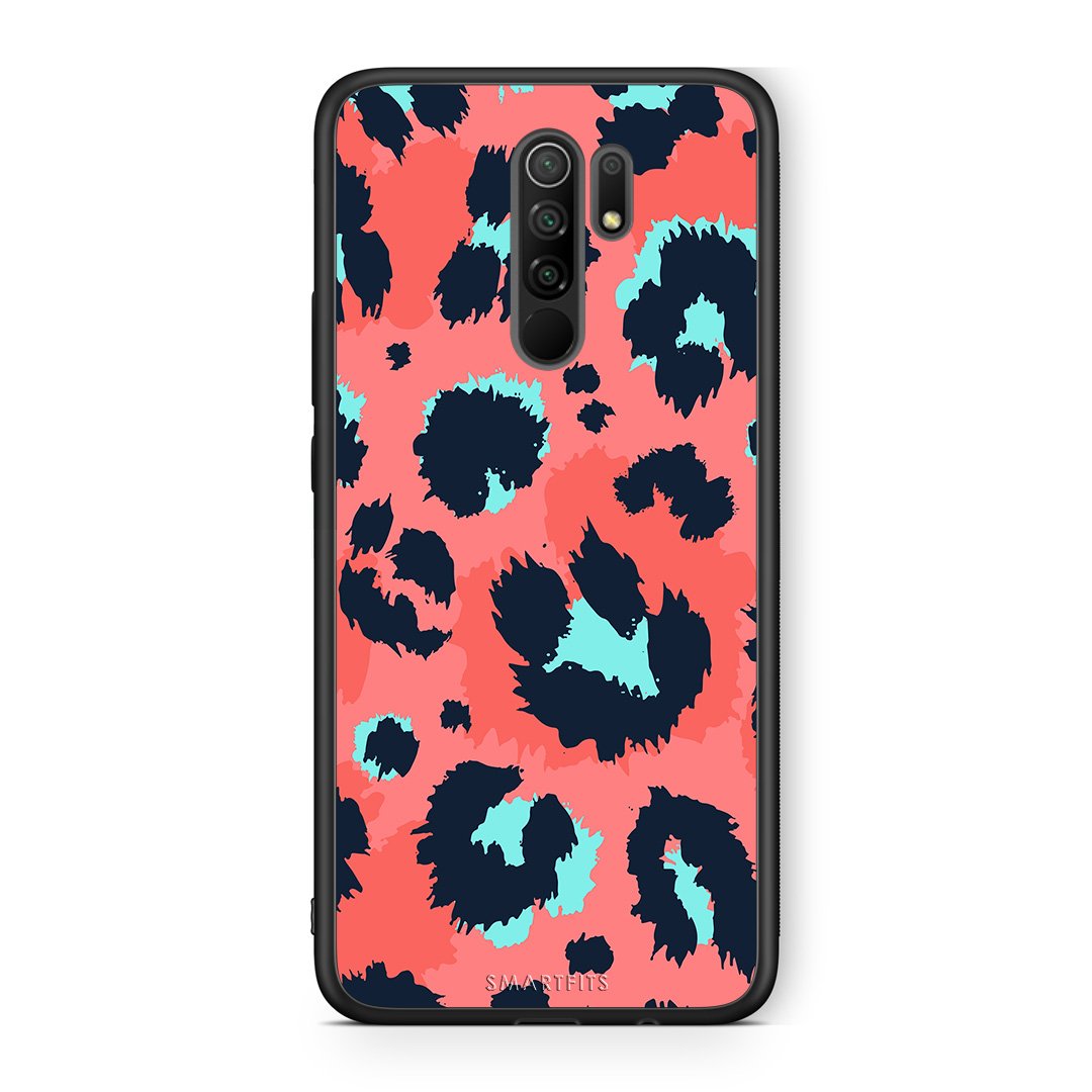 22 - Xiaomi Redmi 9/9 Prime  Pink Leopard Animal case, cover, bumper