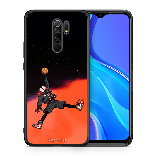 Θήκη Xiaomi Redmi 9/9 Prime Basketball Hero από τη Smartfits με σχέδιο στο πίσω μέρος και μαύρο περίβλημα | Xiaomi Redmi 9/9 Prime Basketball Hero case with colorful back and black bezels