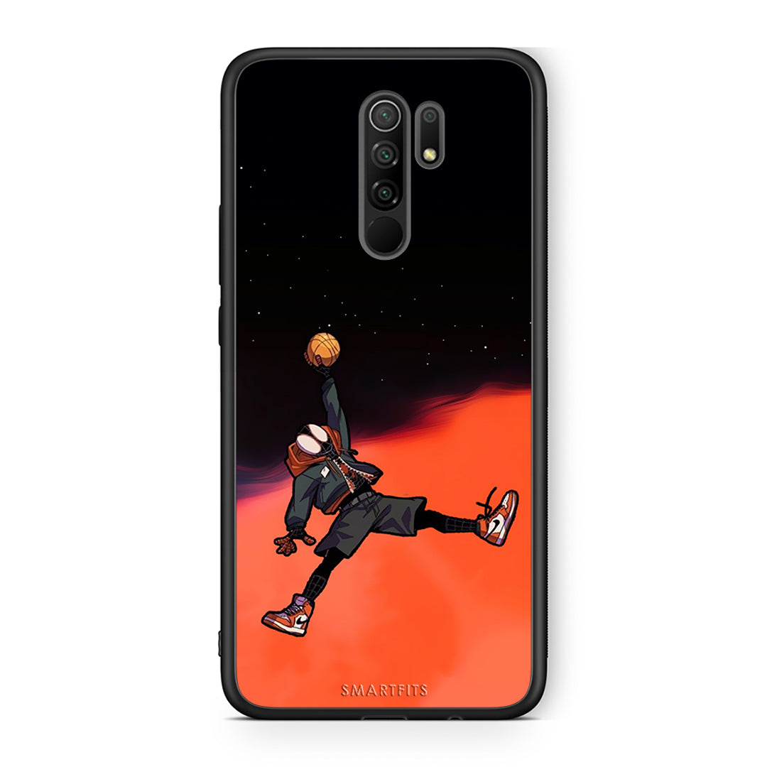 Xiaomi Redmi 9/9 Prime Basketball Hero θήκη από τη Smartfits με σχέδιο στο πίσω μέρος και μαύρο περίβλημα | Smartphone case with colorful back and black bezels by Smartfits