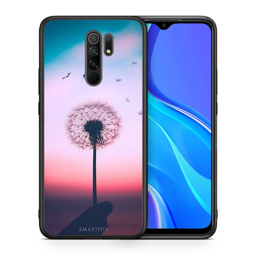 Θήκη Xiaomi Redmi 9/9 Prime Wish Boho από τη Smartfits με σχέδιο στο πίσω μέρος και μαύρο περίβλημα | Xiaomi Redmi 9/9 Prime Wish Boho case with colorful back and black bezels