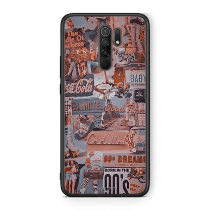 Xiaomi Redmi 9/9 Prime Born In 90s θήκη από τη Smartfits με σχέδιο στο πίσω μέρος και μαύρο περίβλημα | Smartphone case with colorful back and black bezels by Smartfits
