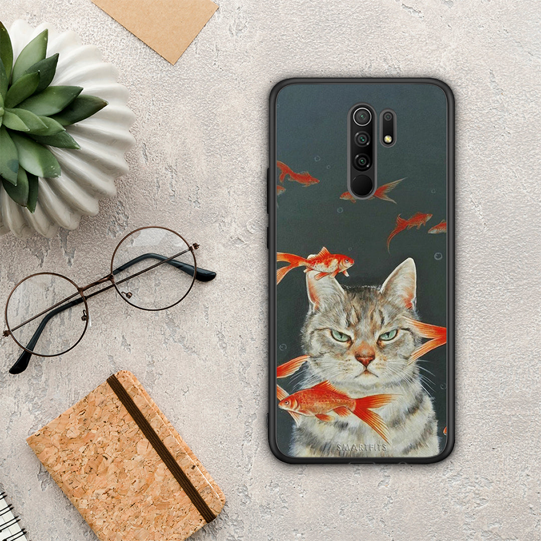 Cat Goldfish - Xiaomi Redmi 9 / 9 Prime θήκη