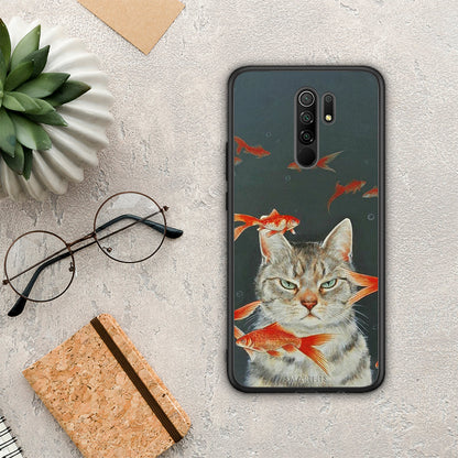 Cat Goldfish - Xiaomi Redmi 9 / 9 Prime θήκη