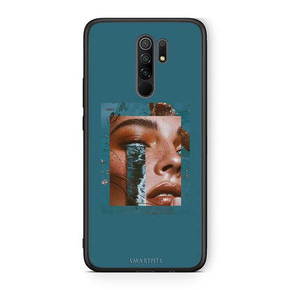 Xiaomi Redmi 9/9 Prime Cry An Ocean θήκη από τη Smartfits με σχέδιο στο πίσω μέρος και μαύρο περίβλημα | Smartphone case with colorful back and black bezels by Smartfits