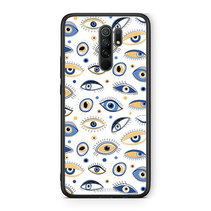 Xiaomi Redmi 9/9 Prime Ftou Ftou θήκη από τη Smartfits με σχέδιο στο πίσω μέρος και μαύρο περίβλημα | Smartphone case with colorful back and black bezels by Smartfits