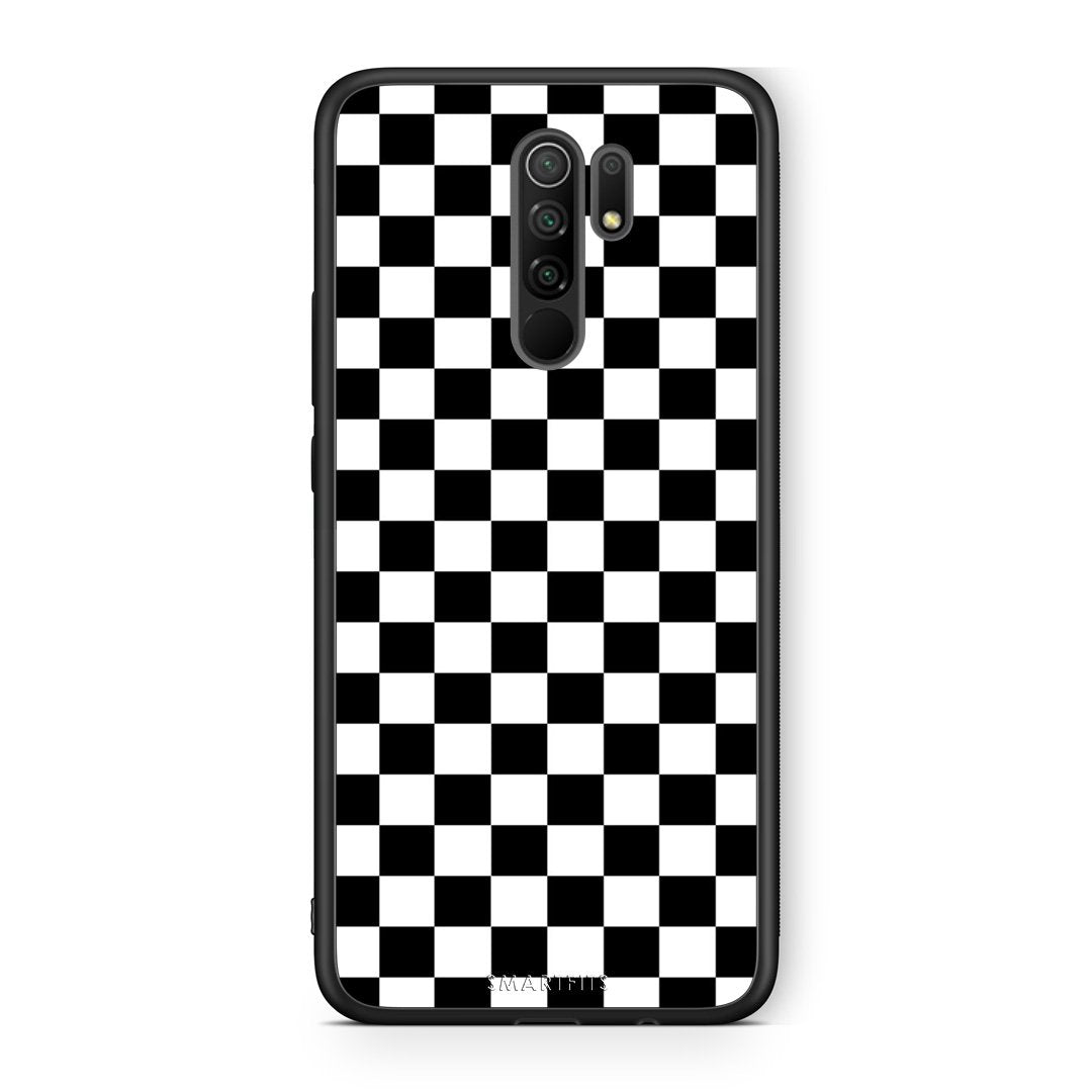 4 - Xiaomi Redmi 9/9 Prime Squares Geometric case, cover, bumper