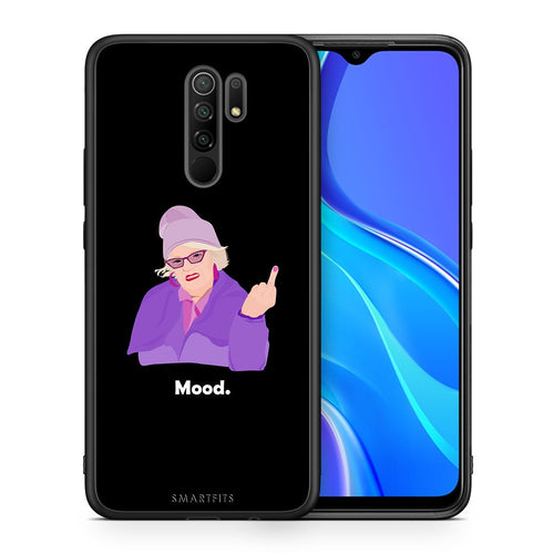 Θήκη Xiaomi Redmi 9/9 Prime Grandma Mood Black από τη Smartfits με σχέδιο στο πίσω μέρος και μαύρο περίβλημα | Xiaomi Redmi 9/9 Prime Grandma Mood Black case with colorful back and black bezels