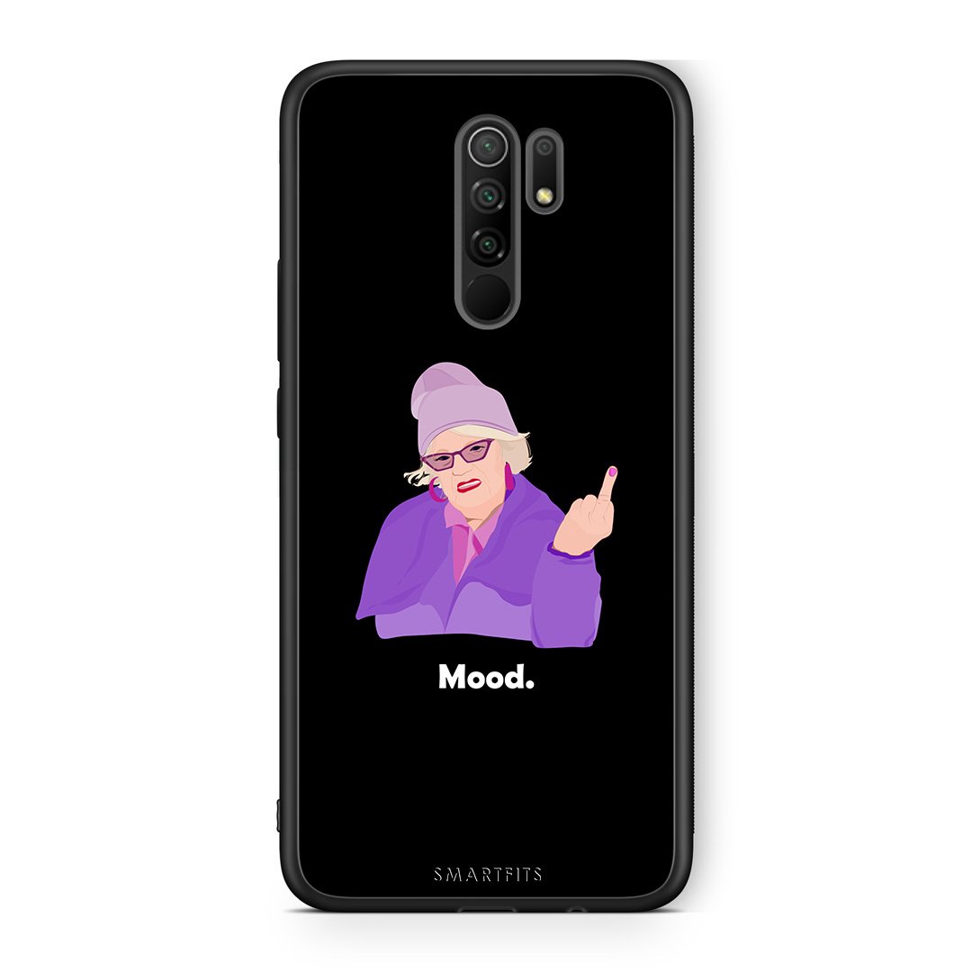 Xiaomi Redmi 9/9 Prime Grandma Mood Black θήκη από τη Smartfits με σχέδιο στο πίσω μέρος και μαύρο περίβλημα | Smartphone case with colorful back and black bezels by Smartfits