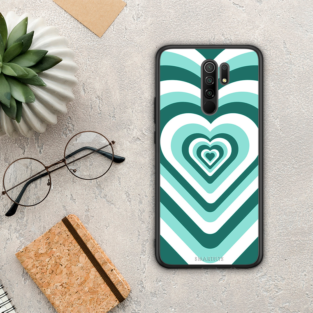 Green Hearts - Xiaomi Redmi 9 / 9 Prime θήκη