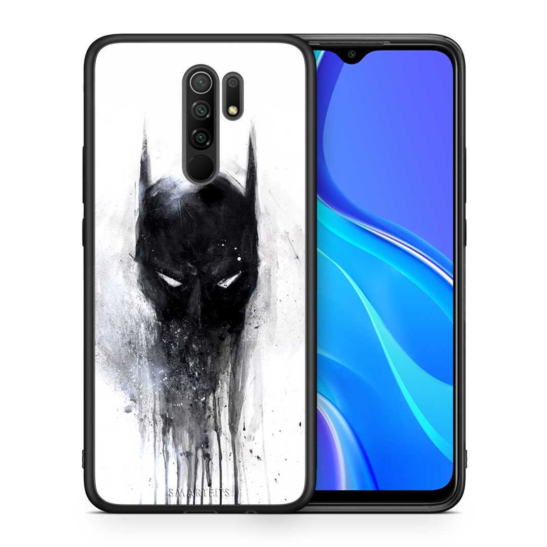 Θήκη Xiaomi Redmi 9/9 Prime Paint Bat Hero από τη Smartfits με σχέδιο στο πίσω μέρος και μαύρο περίβλημα | Xiaomi Redmi 9/9 Prime Paint Bat Hero case with colorful back and black bezels