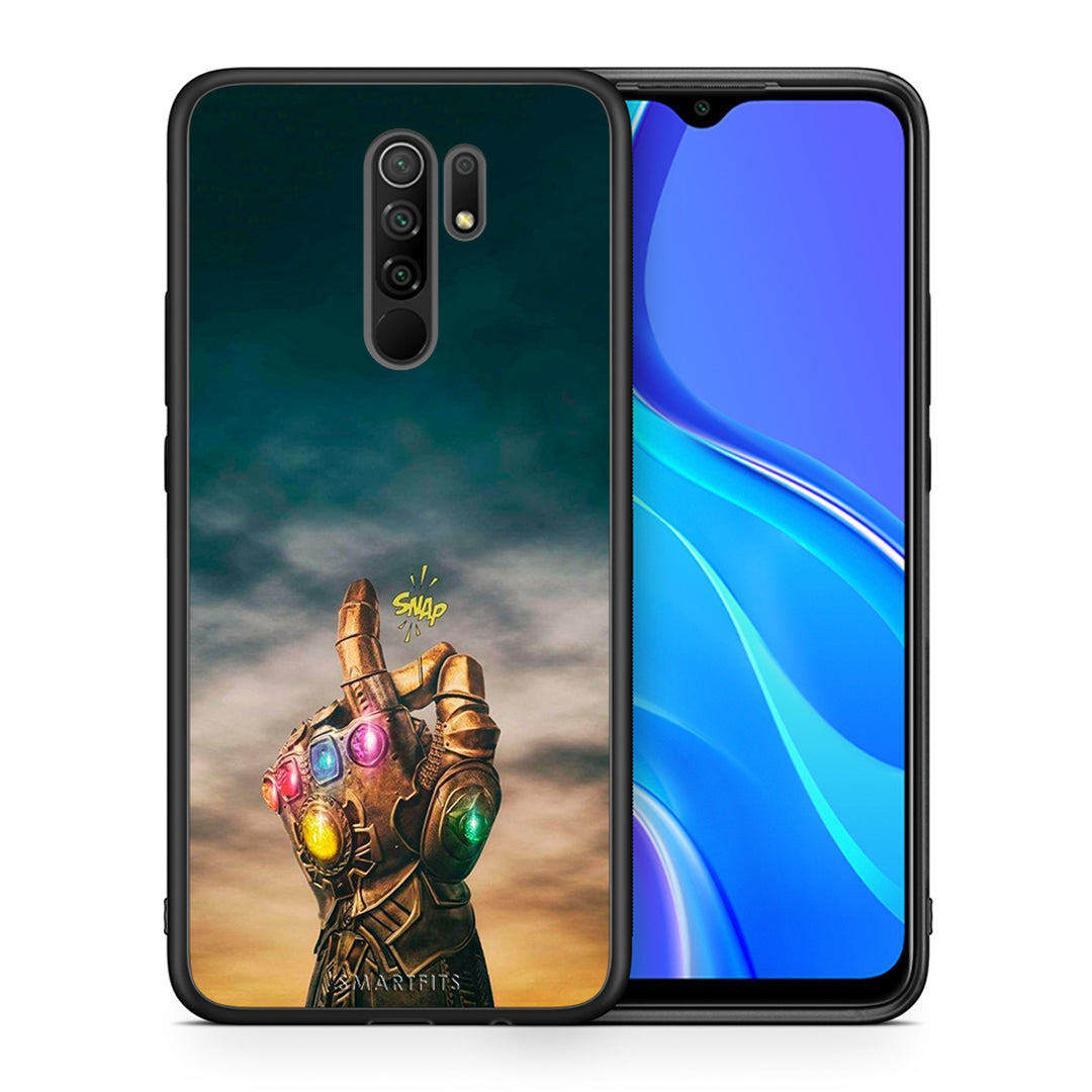 Θήκη Xiaomi Redmi 9/9 Prime Infinity Snap από τη Smartfits με σχέδιο στο πίσω μέρος και μαύρο περίβλημα | Xiaomi Redmi 9/9 Prime Infinity Snap case with colorful back and black bezels