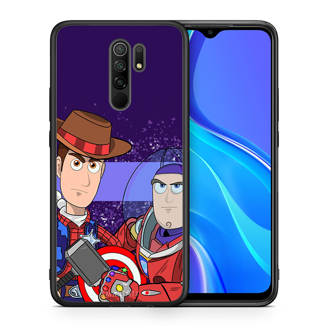 Θήκη Xiaomi Redmi 9/9 Prime Infinity Story από τη Smartfits με σχέδιο στο πίσω μέρος και μαύρο περίβλημα | Xiaomi Redmi 9/9 Prime Infinity Story case with colorful back and black bezels