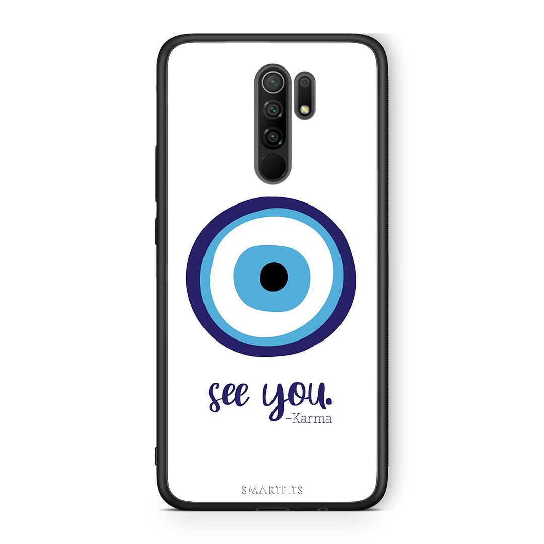 Xiaomi Redmi 9/9 Prime Karma Says θήκη από τη Smartfits με σχέδιο στο πίσω μέρος και μαύρο περίβλημα | Smartphone case with colorful back and black bezels by Smartfits