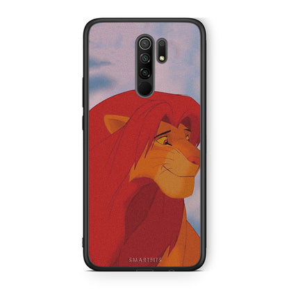 Xiaomi Redmi 9 / 9 Prime Lion Love 1 Θήκη Αγίου Βαλεντίνου από τη Smartfits με σχέδιο στο πίσω μέρος και μαύρο περίβλημα | Smartphone case with colorful back and black bezels by Smartfits