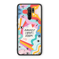 Thumbnail for Xiaomi Redmi 9/9 Prime Manifest Your Vision θήκη από τη Smartfits με σχέδιο στο πίσω μέρος και μαύρο περίβλημα | Smartphone case with colorful back and black bezels by Smartfits