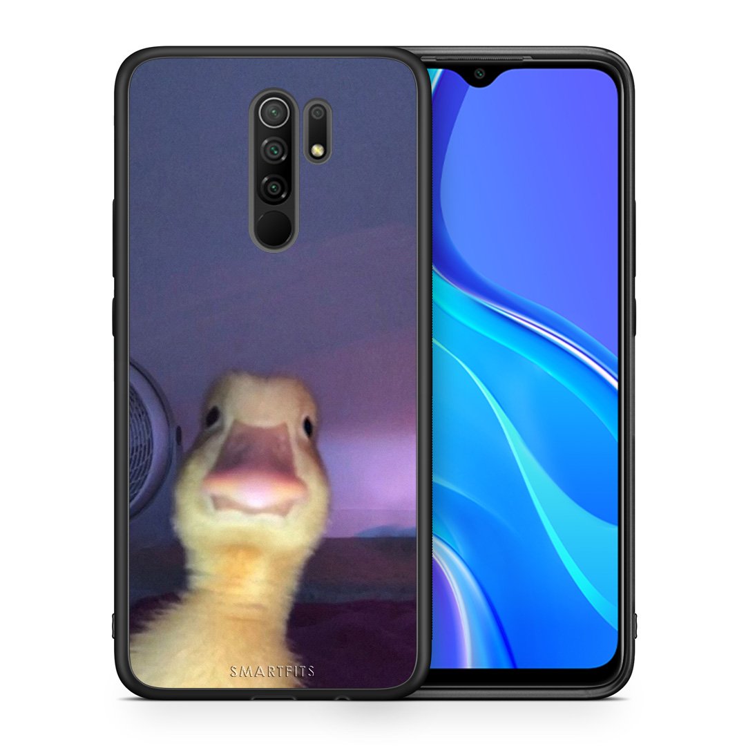 Θήκη Xiaomi Redmi 9/9 Prime Meme Duck από τη Smartfits με σχέδιο στο πίσω μέρος και μαύρο περίβλημα | Xiaomi Redmi 9/9 Prime Meme Duck case with colorful back and black bezels