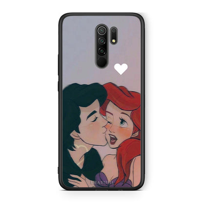 Xiaomi Redmi 9 / 9 Prime Mermaid Love Θήκη Αγίου Βαλεντίνου από τη Smartfits με σχέδιο στο πίσω μέρος και μαύρο περίβλημα | Smartphone case with colorful back and black bezels by Smartfits