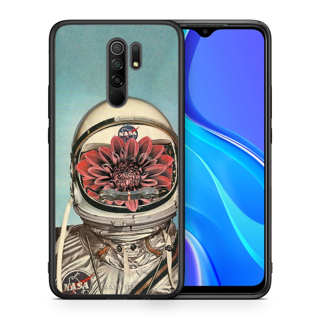 Θήκη Xiaomi Redmi 9/9 Prime Nasa Bloom από τη Smartfits με σχέδιο στο πίσω μέρος και μαύρο περίβλημα | Xiaomi Redmi 9/9 Prime Nasa Bloom case with colorful back and black bezels