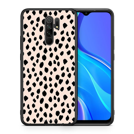 Θήκη Xiaomi Redmi 9/9 Prime New Polka Dots από τη Smartfits με σχέδιο στο πίσω μέρος και μαύρο περίβλημα | Xiaomi Redmi 9/9 Prime New Polka Dots case with colorful back and black bezels