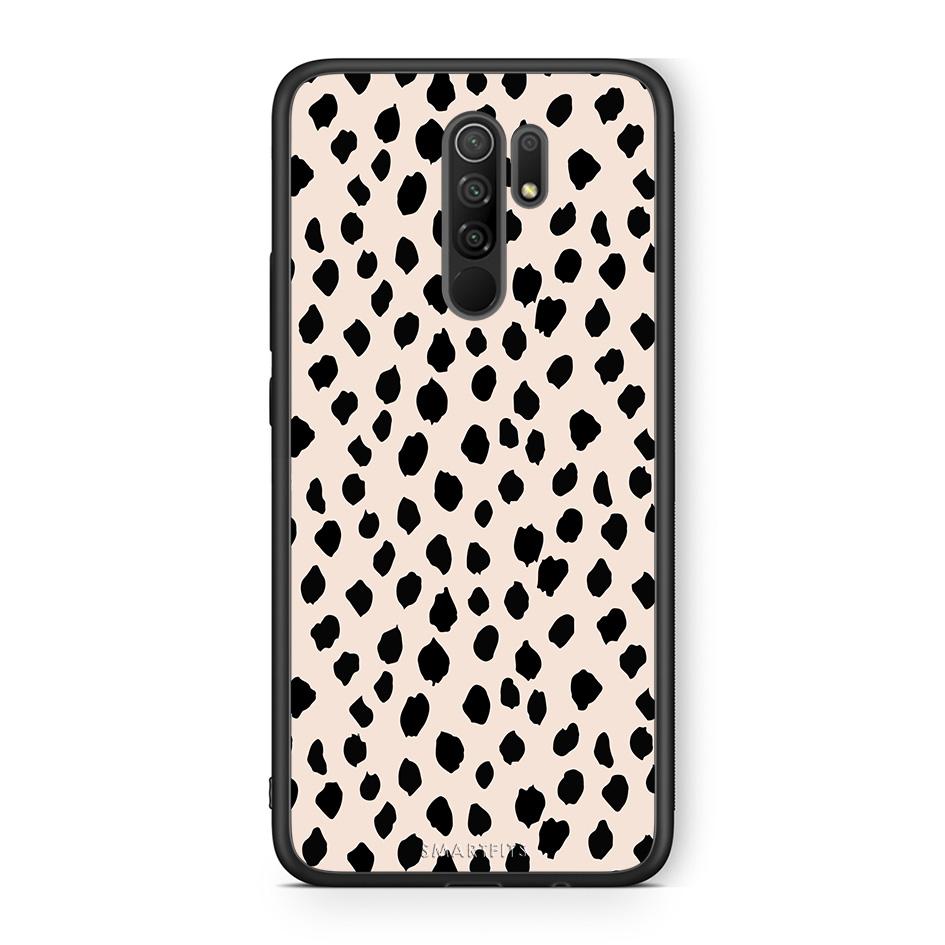 Xiaomi Redmi 9/9 Prime New Polka Dots θήκη από τη Smartfits με σχέδιο στο πίσω μέρος και μαύρο περίβλημα | Smartphone case with colorful back and black bezels by Smartfits
