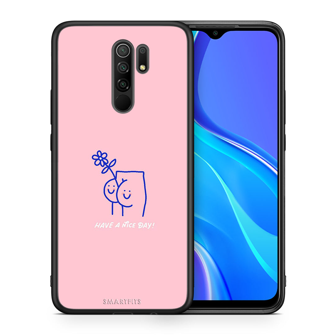 Θήκη Xiaomi Redmi 9/9 Prime Nice Day από τη Smartfits με σχέδιο στο πίσω μέρος και μαύρο περίβλημα | Xiaomi Redmi 9/9 Prime Nice Day case with colorful back and black bezels