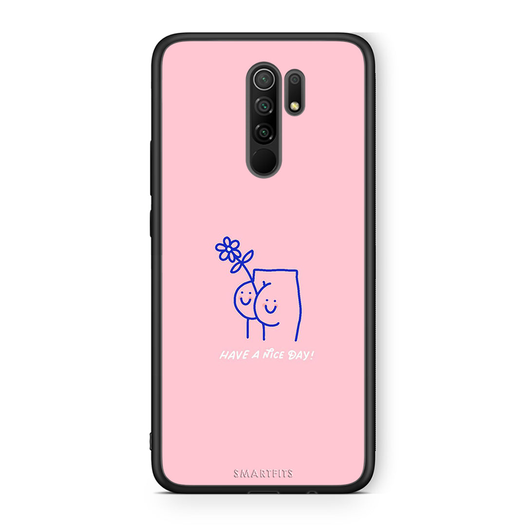 Xiaomi Redmi 9/9 Prime Nice Day θήκη από τη Smartfits με σχέδιο στο πίσω μέρος και μαύρο περίβλημα | Smartphone case with colorful back and black bezels by Smartfits
