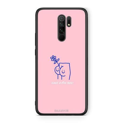 Xiaomi Redmi 9/9 Prime Nice Day θήκη από τη Smartfits με σχέδιο στο πίσω μέρος και μαύρο περίβλημα | Smartphone case with colorful back and black bezels by Smartfits