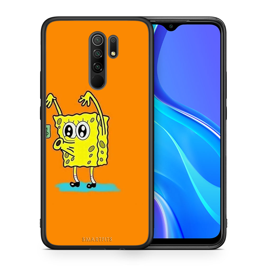 Θήκη Αγίου Βαλεντίνου Xiaomi Redmi 9 / 9 Prime No Money 2 από τη Smartfits με σχέδιο στο πίσω μέρος και μαύρο περίβλημα | Xiaomi Redmi 9 / 9 Prime No Money 2 case with colorful back and black bezels