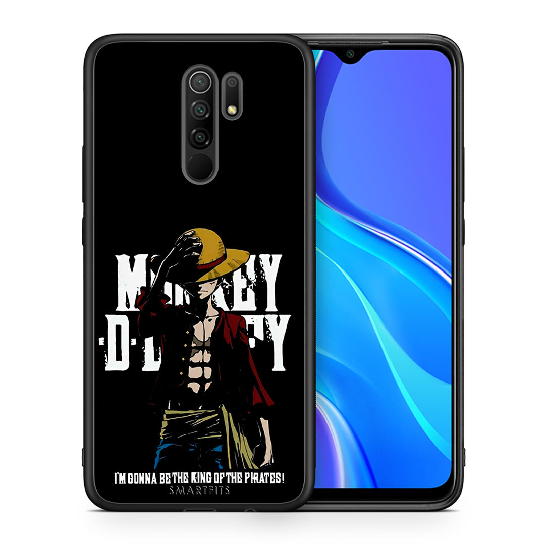 Θήκη Xiaomi Redmi 9/9 Prime Pirate King από τη Smartfits με σχέδιο στο πίσω μέρος και μαύρο περίβλημα | Xiaomi Redmi 9/9 Prime Pirate King case with colorful back and black bezels
