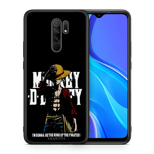 Θήκη Xiaomi Redmi 9/9 Prime Pirate King από τη Smartfits με σχέδιο στο πίσω μέρος και μαύρο περίβλημα | Xiaomi Redmi 9/9 Prime Pirate King case with colorful back and black bezels