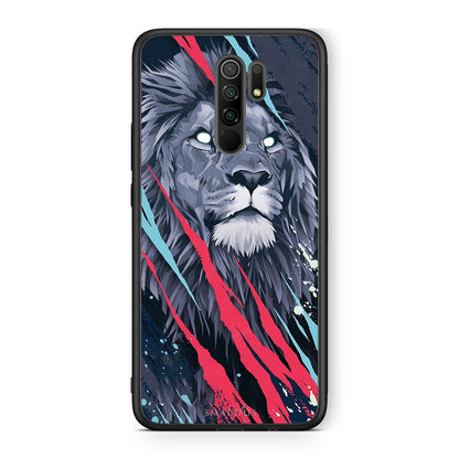 4 - Xiaomi Redmi 9/9 Prime Lion Designer PopArt case, cover, bumper