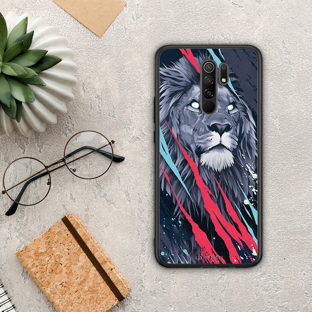 PopArt Lion Designer - Xiaomi Redmi 9 / 9 Prime θήκη