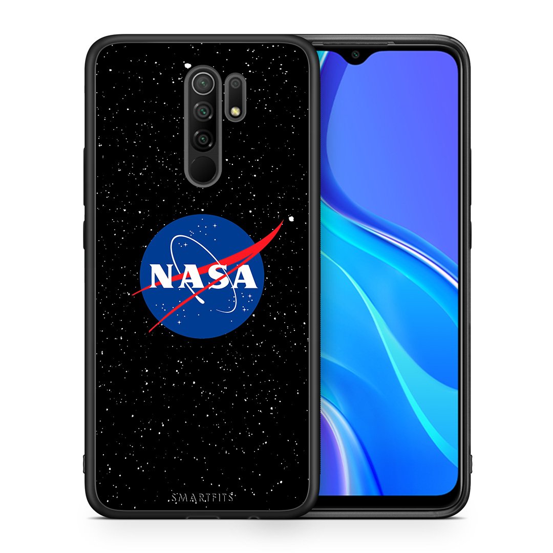 Θήκη Xiaomi Redmi 9/9 Prime NASA PopArt από τη Smartfits με σχέδιο στο πίσω μέρος και μαύρο περίβλημα | Xiaomi Redmi 9/9 Prime NASA PopArt case with colorful back and black bezels