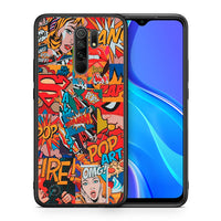 Thumbnail for Θήκη Xiaomi Redmi 9/9 Prime PopArt OMG από τη Smartfits με σχέδιο στο πίσω μέρος και μαύρο περίβλημα | Xiaomi Redmi 9/9 Prime PopArt OMG case with colorful back and black bezels