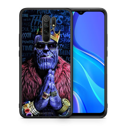 Θήκη Xiaomi Redmi 9/9 Prime Thanos PopArt από τη Smartfits με σχέδιο στο πίσω μέρος και μαύρο περίβλημα | Xiaomi Redmi 9/9 Prime Thanos PopArt case with colorful back and black bezels