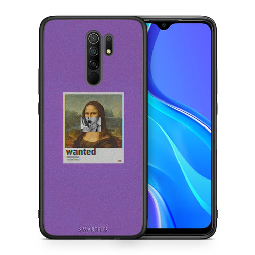 Θήκη Xiaomi Redmi 9/9 Prime Monalisa Popart από τη Smartfits με σχέδιο στο πίσω μέρος και μαύρο περίβλημα | Xiaomi Redmi 9/9 Prime Monalisa Popart case with colorful back and black bezels