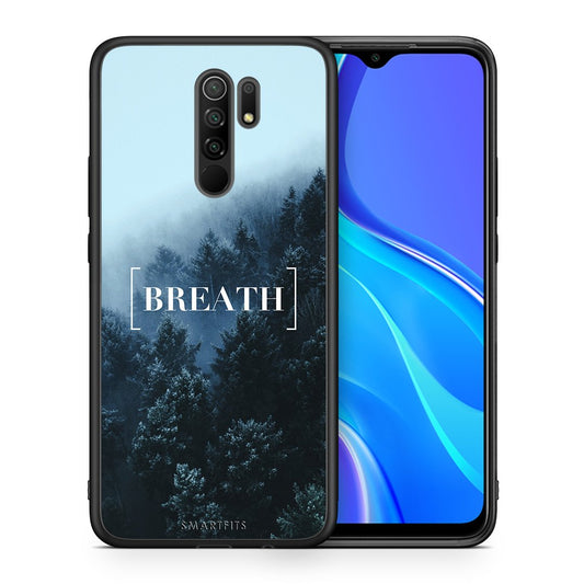 Θήκη Xiaomi Redmi 9/9 Prime Breath Quote από τη Smartfits με σχέδιο στο πίσω μέρος και μαύρο περίβλημα | Xiaomi Redmi 9/9 Prime Breath Quote case with colorful back and black bezels