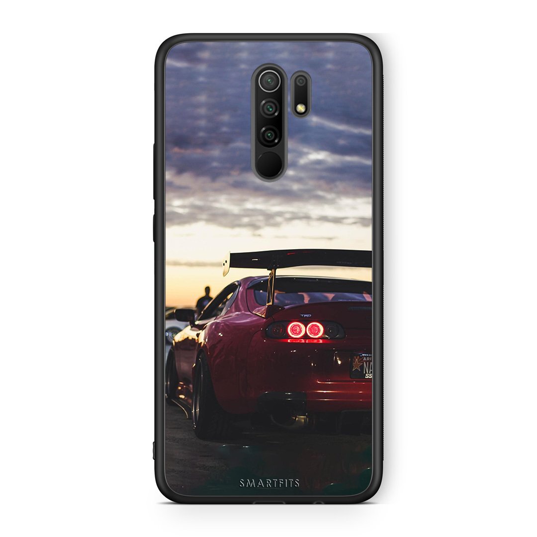 Xiaomi Redmi 9/9 Prime Racing Supra θήκη από τη Smartfits με σχέδιο στο πίσω μέρος και μαύρο περίβλημα | Smartphone case with colorful back and black bezels by Smartfits