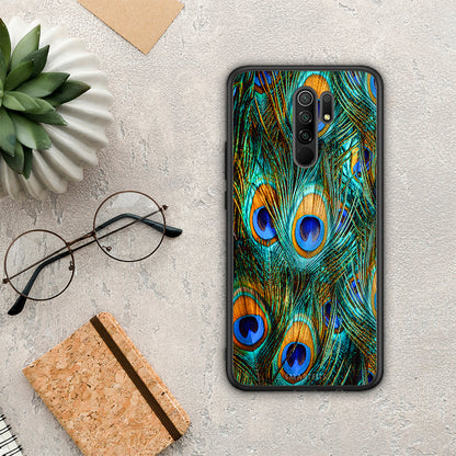 Real Peacock Feathers - Xiaomi Redmi 9 / 9 Prime θήκη