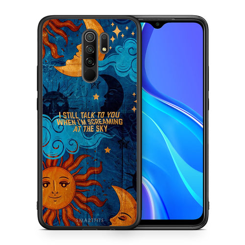 Θήκη Xiaomi Redmi 9/9 Prime Screaming Sky από τη Smartfits με σχέδιο στο πίσω μέρος και μαύρο περίβλημα | Xiaomi Redmi 9/9 Prime Screaming Sky case with colorful back and black bezels