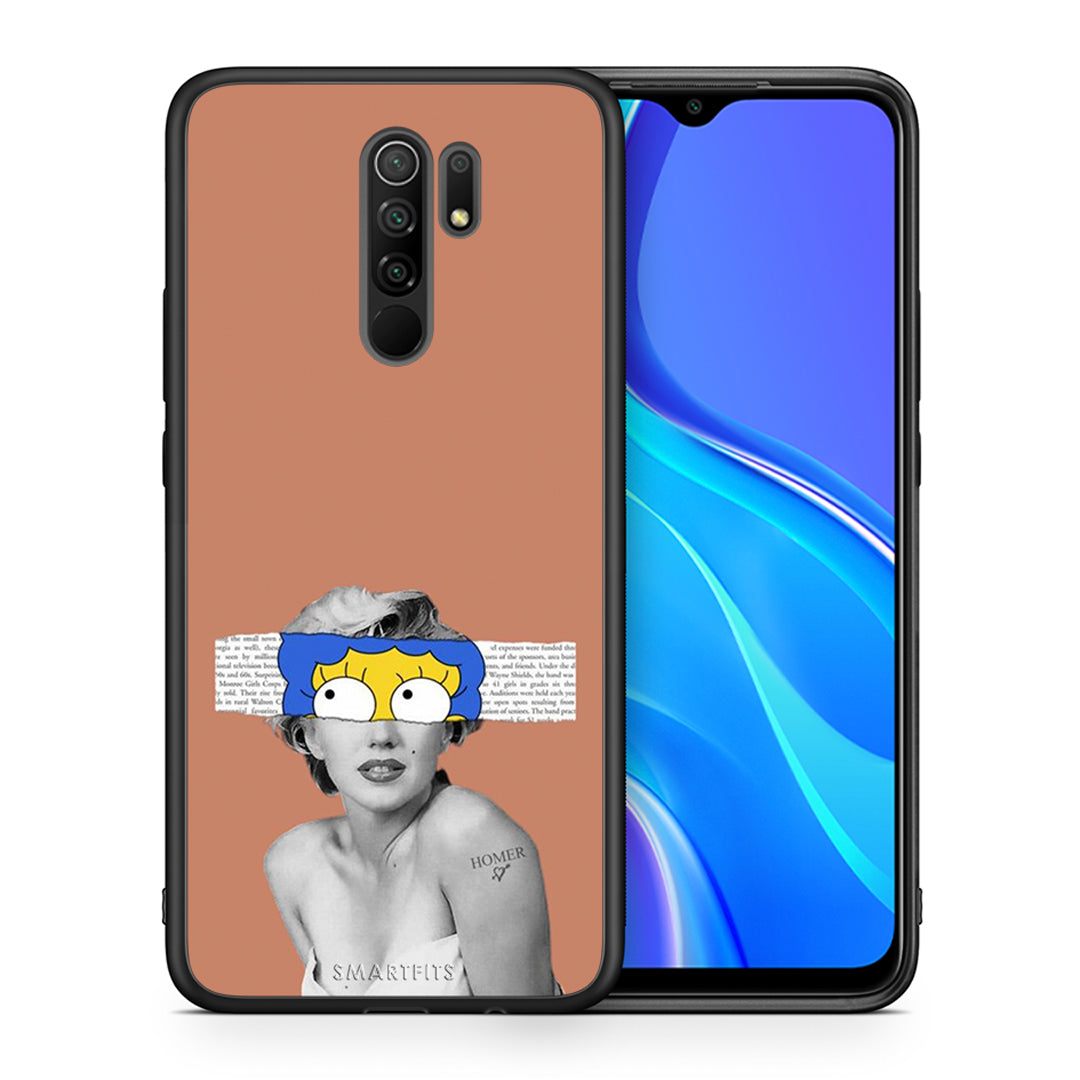 Θήκη Xiaomi Redmi 9/9 Prime Sim Merilyn από τη Smartfits με σχέδιο στο πίσω μέρος και μαύρο περίβλημα | Xiaomi Redmi 9/9 Prime Sim Merilyn case with colorful back and black bezels