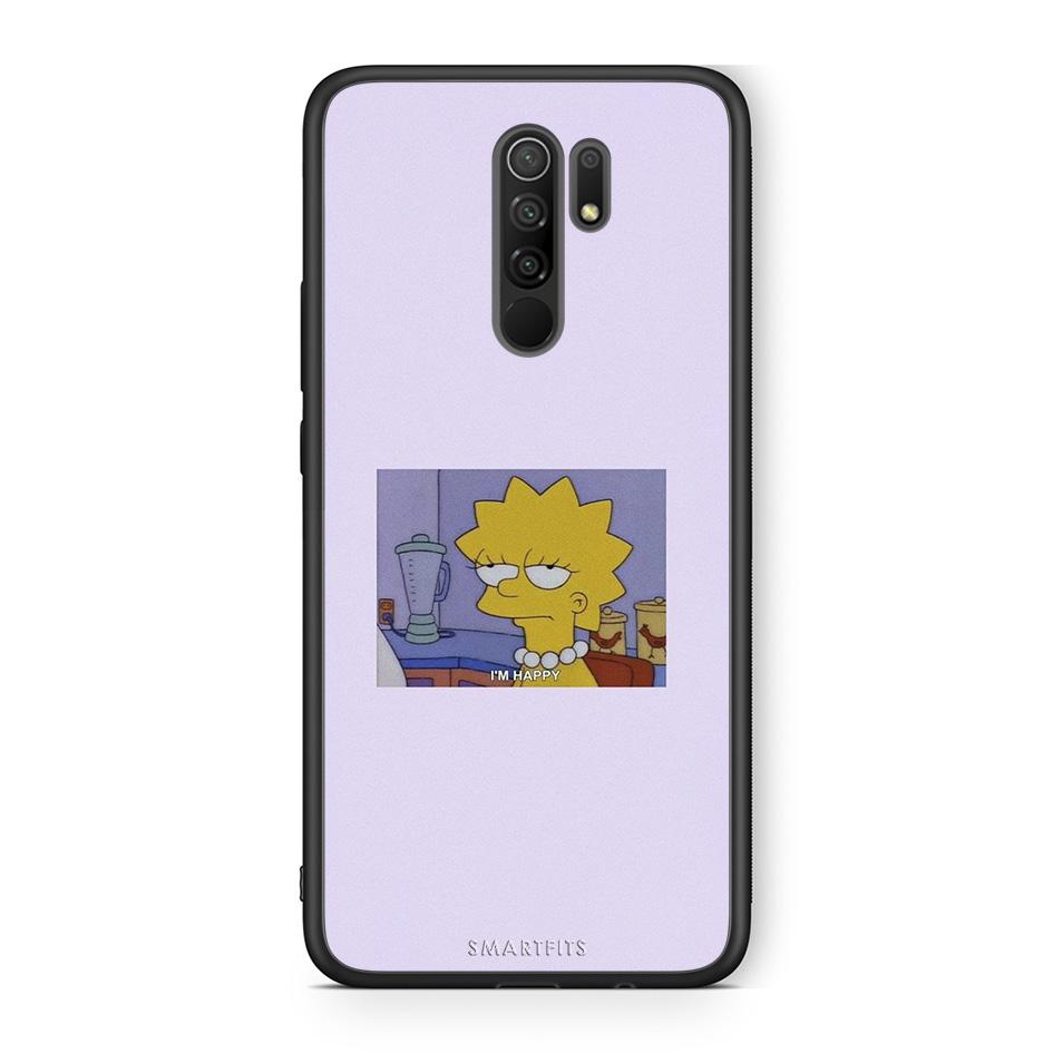 Xiaomi Redmi 9/9 Prime So Happy θήκη από τη Smartfits με σχέδιο στο πίσω μέρος και μαύρο περίβλημα | Smartphone case with colorful back and black bezels by Smartfits