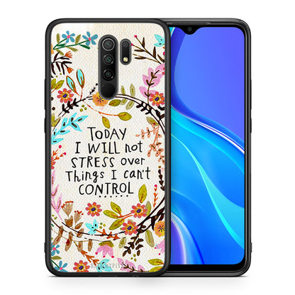 Θήκη Xiaomi Redmi 9/9 Prime Stress Over από τη Smartfits με σχέδιο στο πίσω μέρος και μαύρο περίβλημα | Xiaomi Redmi 9/9 Prime Stress Over case with colorful back and black bezels