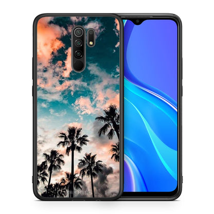 Θήκη Xiaomi Redmi 9/9 Prime Sky Summer από τη Smartfits με σχέδιο στο πίσω μέρος και μαύρο περίβλημα | Xiaomi Redmi 9/9 Prime Sky Summer case with colorful back and black bezels